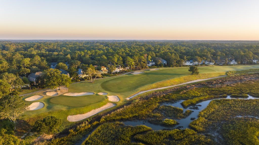 Brian Oar photo of number 1 handicap hole at Tidewater Golf Club, which is Hole#4